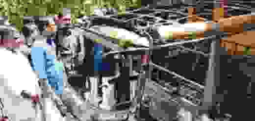  Two autorickshaws belonging to BJP workers 
